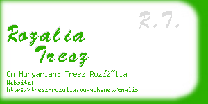 rozalia tresz business card